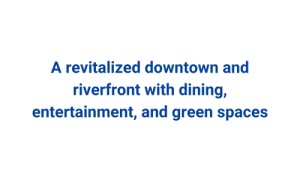revitalized downtown